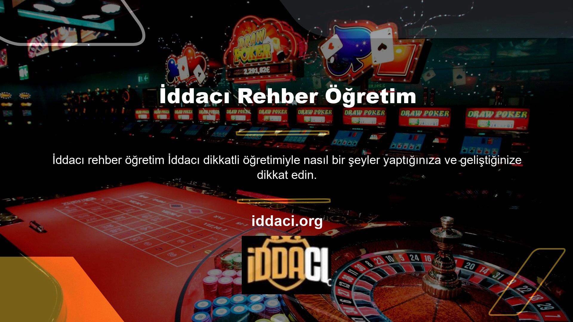 Bu eğitim yardımıyla casino ve casino konularını eğlenceli ve kolay bir şekilde öğrenebilirsiniz